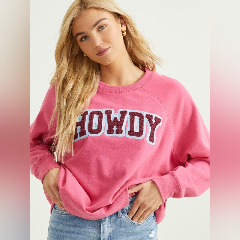 Pink Howdy Altar'd state sweatshirt